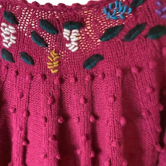 Unique Wool Blend Cardigan Sweater - Size Medium - Picture 4 of 5